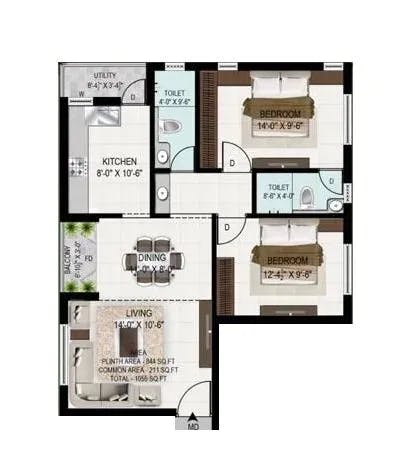 2 and 3bhk flats for sale in Velachery